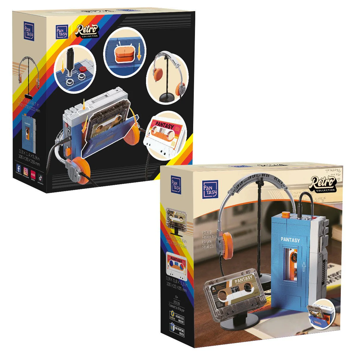 Pantasy Retro Tape Cassette Player - 569 pcs - Image 4