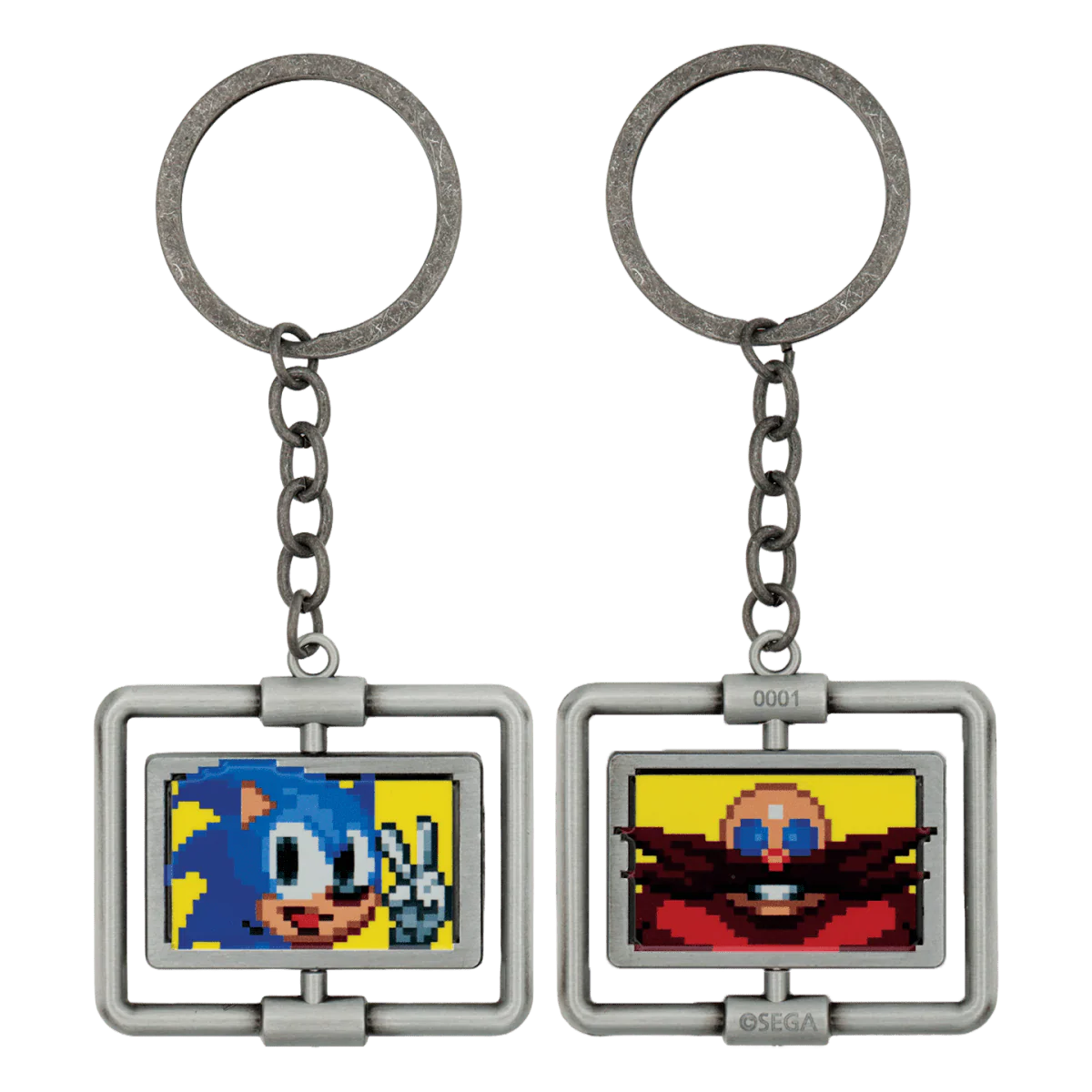 Sonic The Hedgehog – Spinning Keyring - Image 2