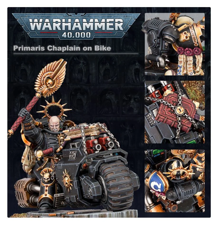 Space Marines: Primaris Chaplain on Bike - Image 3