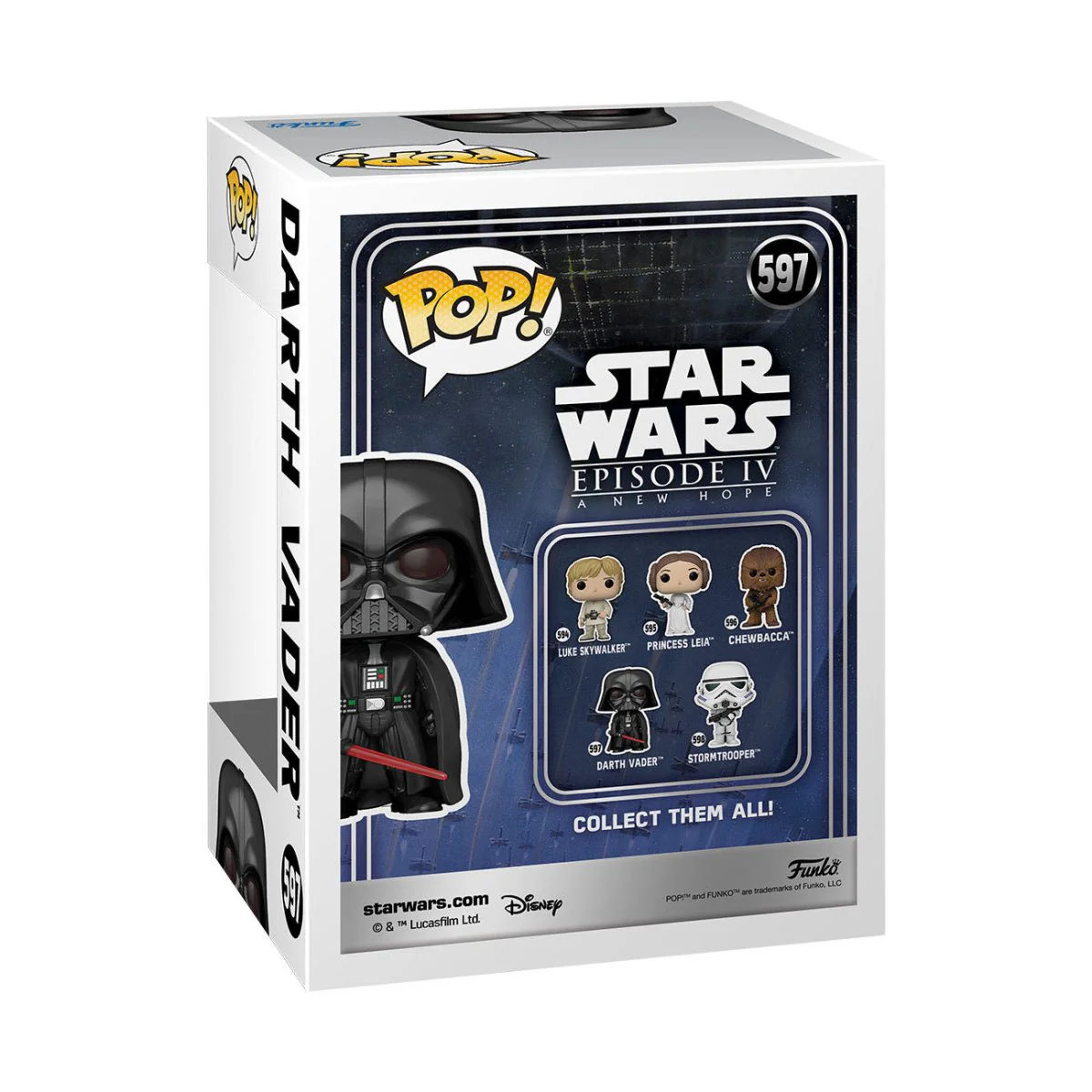 Star Wars New Classics Funko POP! Darth Vader 9cm (597) - Image 3