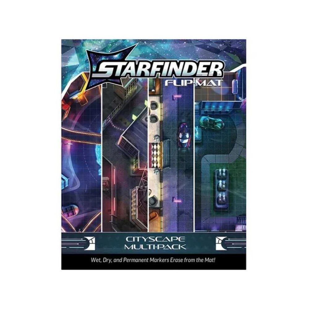 Starfinder Flip-Mat: Cityscape Multi-Pack