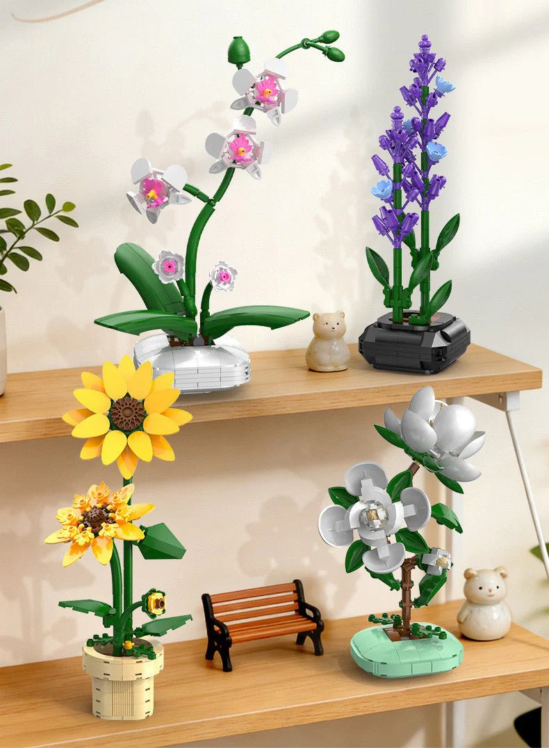 CaDA Sunflower Building Block Planter - 187 pcs - Image 6