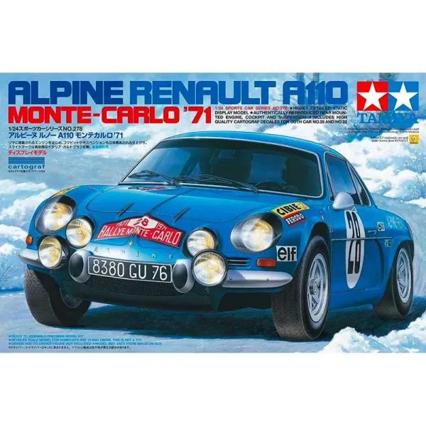 Tamiya 1:24 Alpine A110 Monte-Carlo '71 - 24278