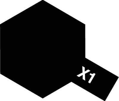 Tamiya Acrylic Paint Mini X-1 Black - Image 2