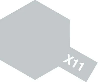 Tamiya Acrylic Paint Mini X-11 Chrome Silver - Image 2