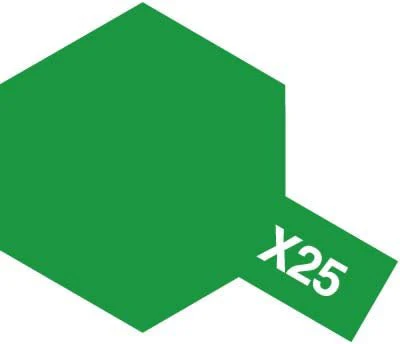 Tamiya Acrylic Paint Mini X-25 Clear Green - Image 2