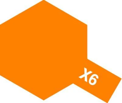 Tamiya Acrylic Paint Mini X-6 Orange - Image 2