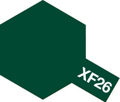 Tamiya Acrylic Paint Mini XF-26 Deep Green - Image 2