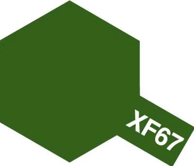 Tamiya Acrylic Paint Mini XF-67 NATO Green - Image 2
