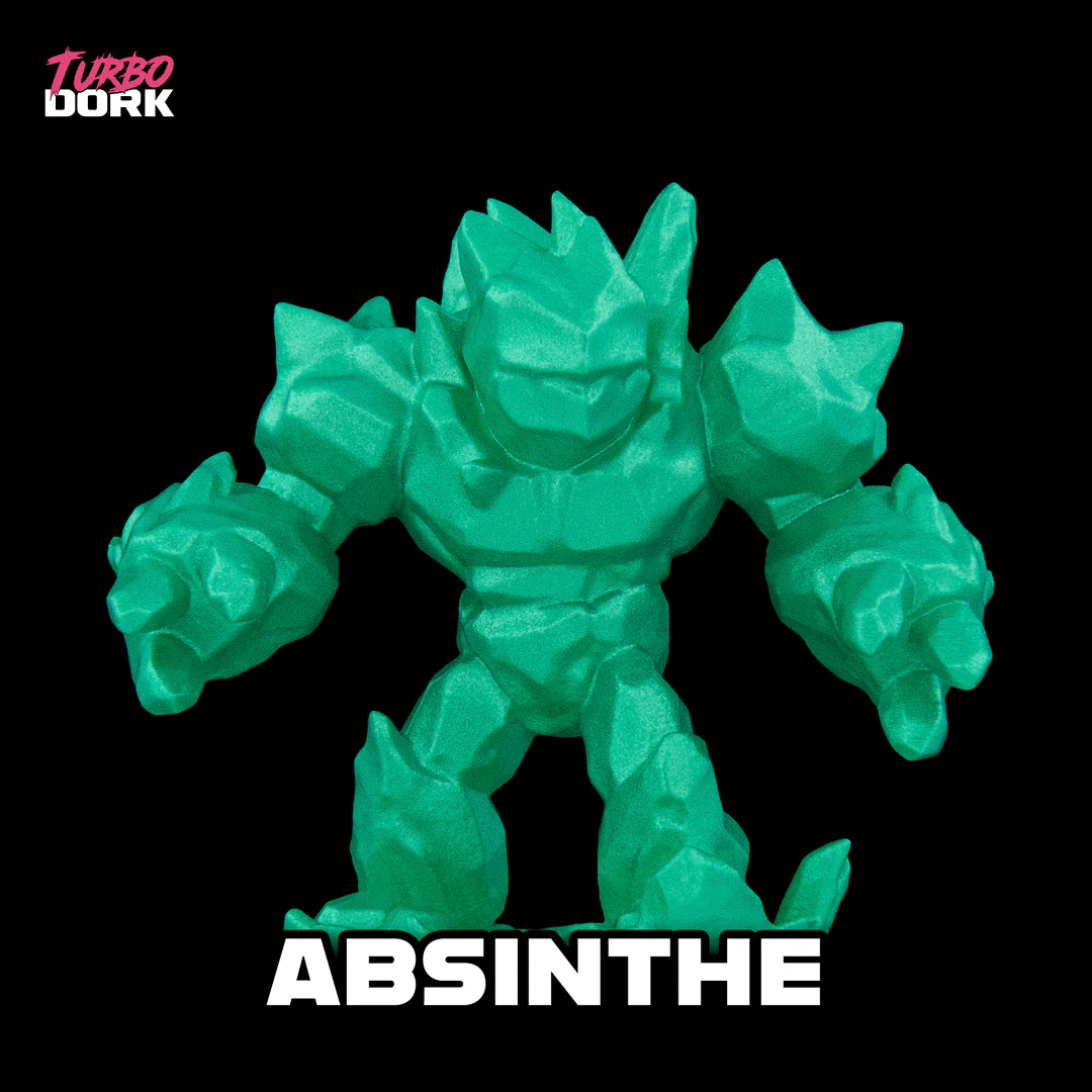 Turbo Dork: Absinthe Metallic Acrylic Paint 22ml - Image 2