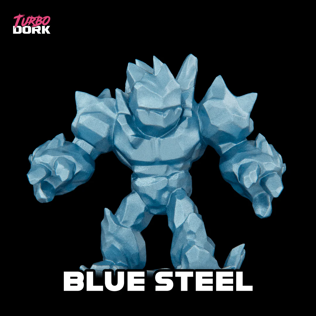 Turbo Dork: Blue Steel Metallic Acrylic Paint 22ml - Image 2