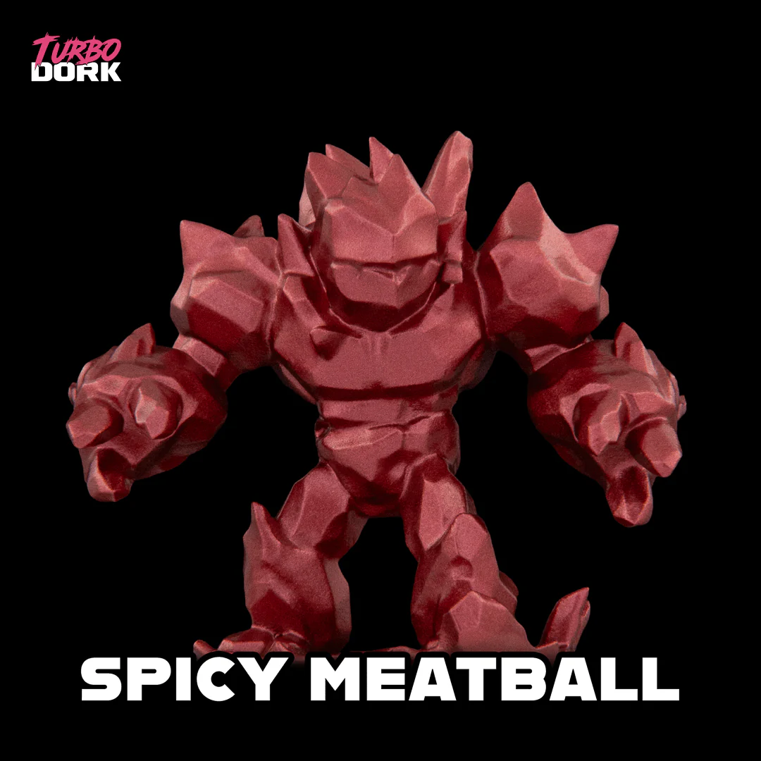 Turbo Dork: Spicy Meatball Metallic Acrylic Paint 22ml - Image 2