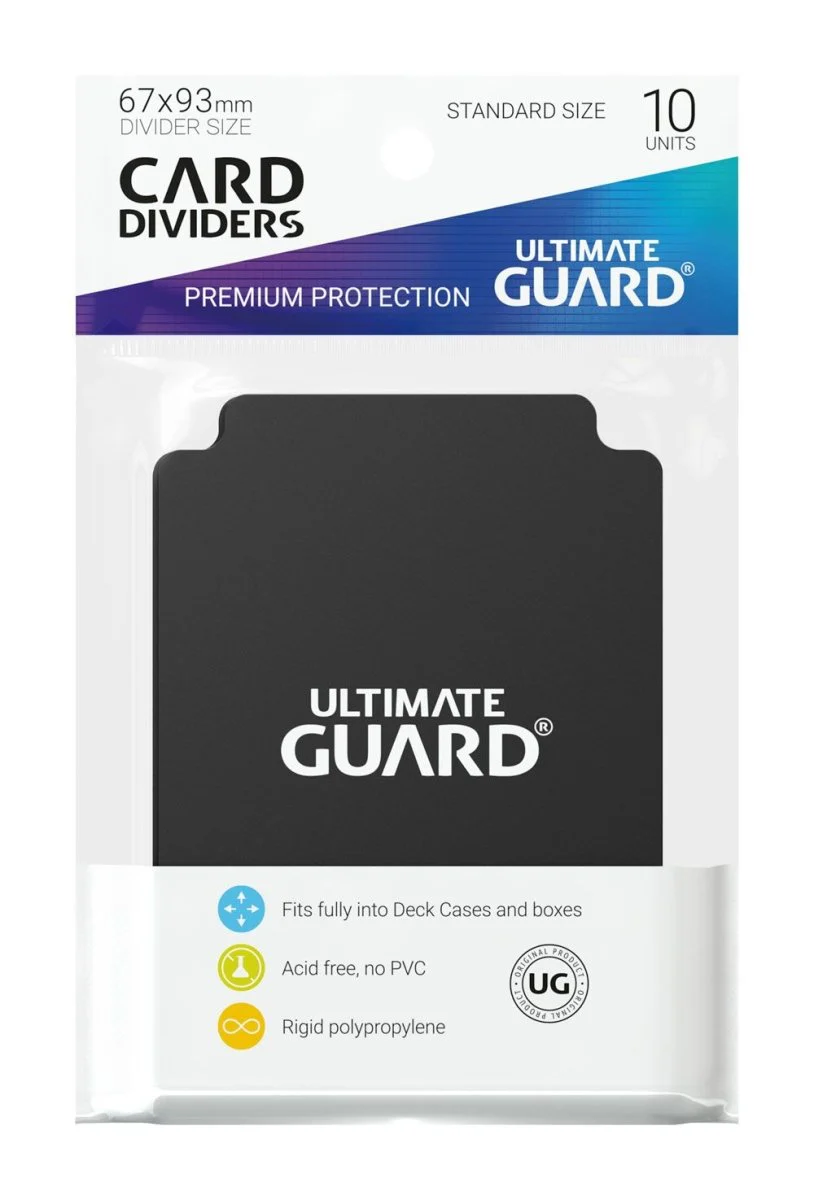 Ultimate Guard Card Dividers Standard Size Black (10) - Image 2