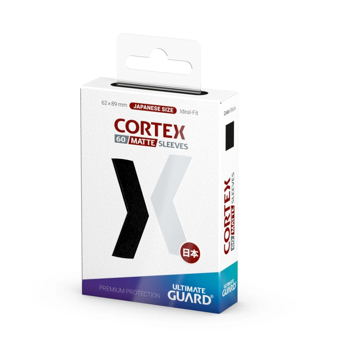 Ultimate Guard Cortex Sleeves Matte Japanese Size (60) - Black - Image 3