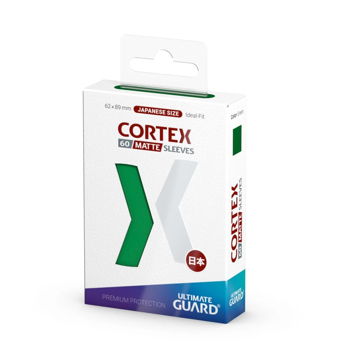 Ultimate Guard Cortex Sleeves Matte Japanese Size (60) - Green - Image 3