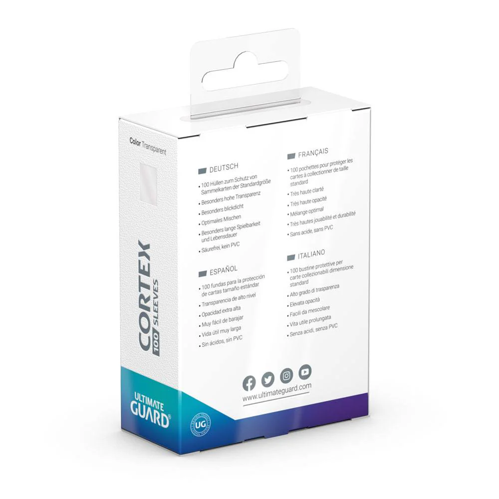 Ultimate Guard Cortex Sleeves Standard Size Transparent (100) - Image 4