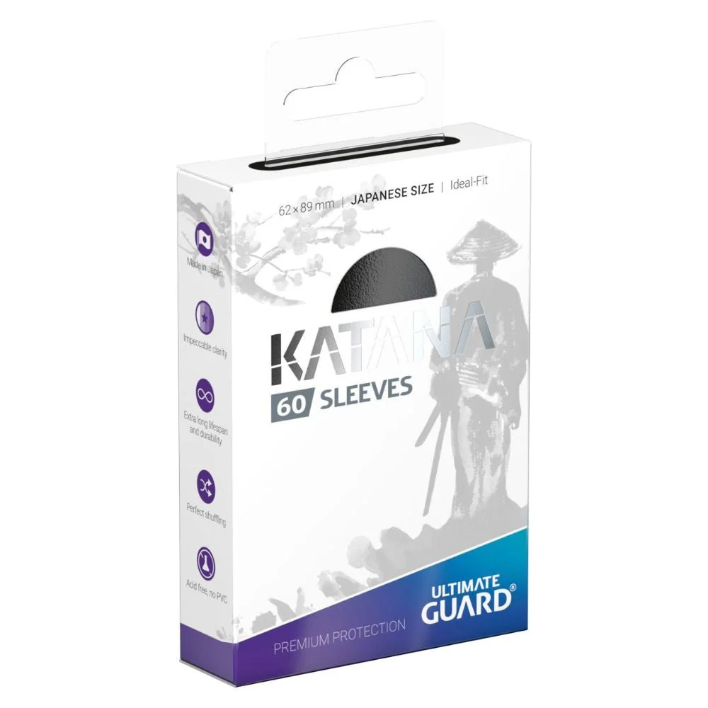 Ultimate Guard Katana Sleeves Japanese Size (60) - Black