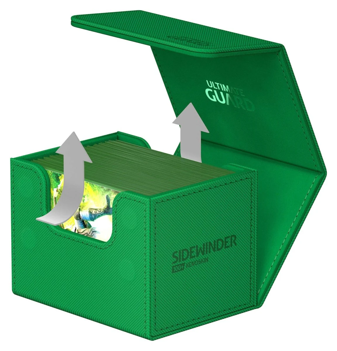 Ultimate Guard Sidewinder 100+ XenoSkin Monocolor Green - Image 5