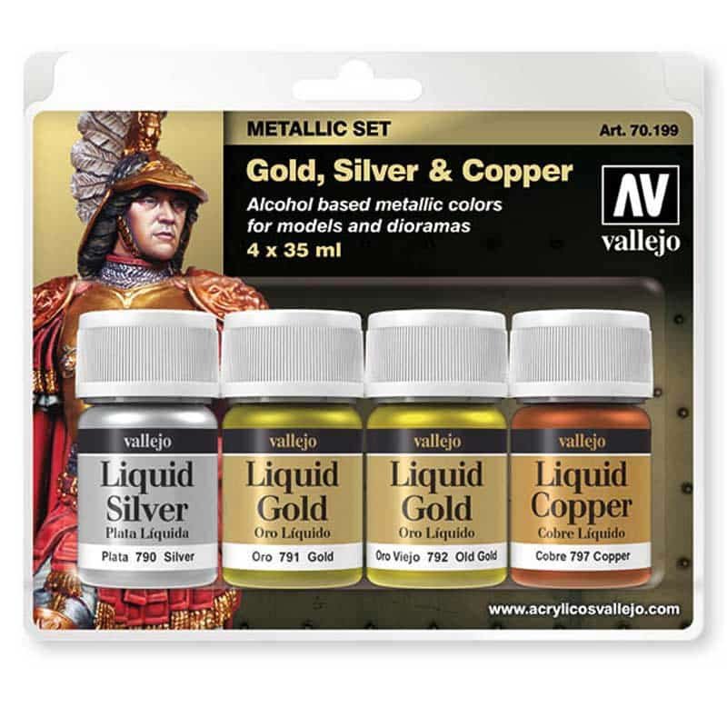 Vallejo Model Color Liquid Gold Set (4)