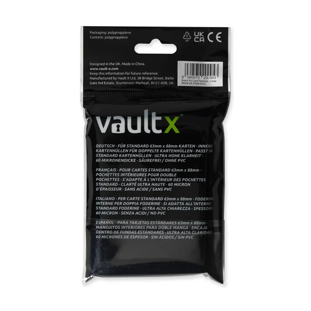 VaultX Exact Fit Standard Card Sleeves - 100 - Image 3