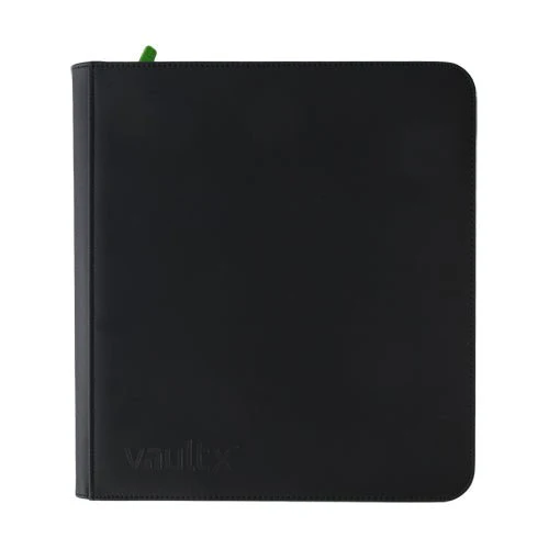 VaultX Exo-Tec Zip Binder - 12 Pocket - Black