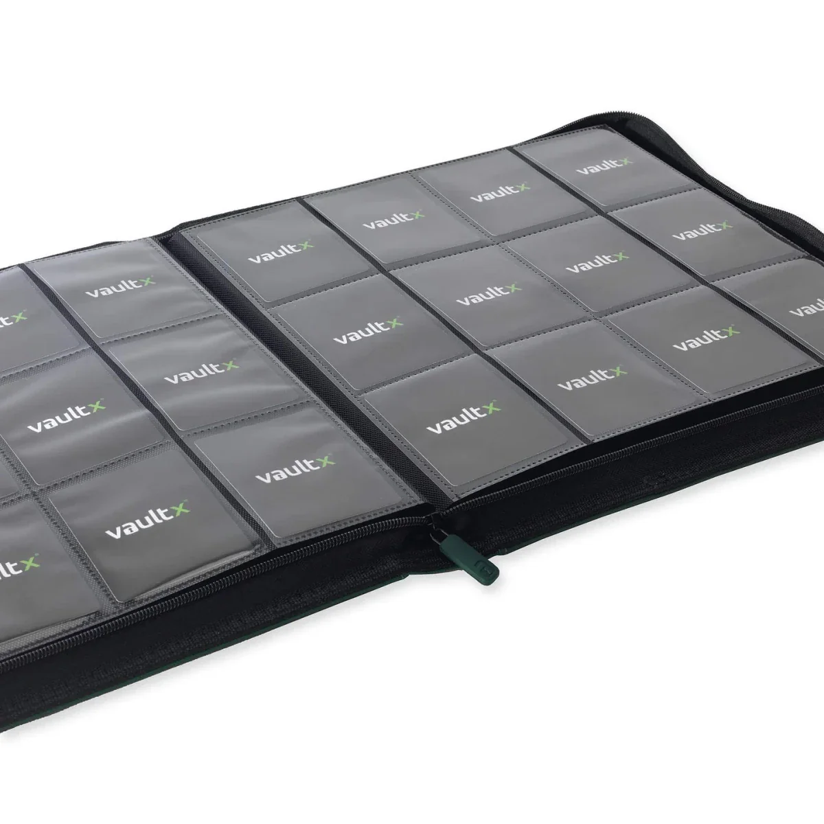 VaultX Exo-Tec Zip Binder - 12 Pocket - Green - Image 2