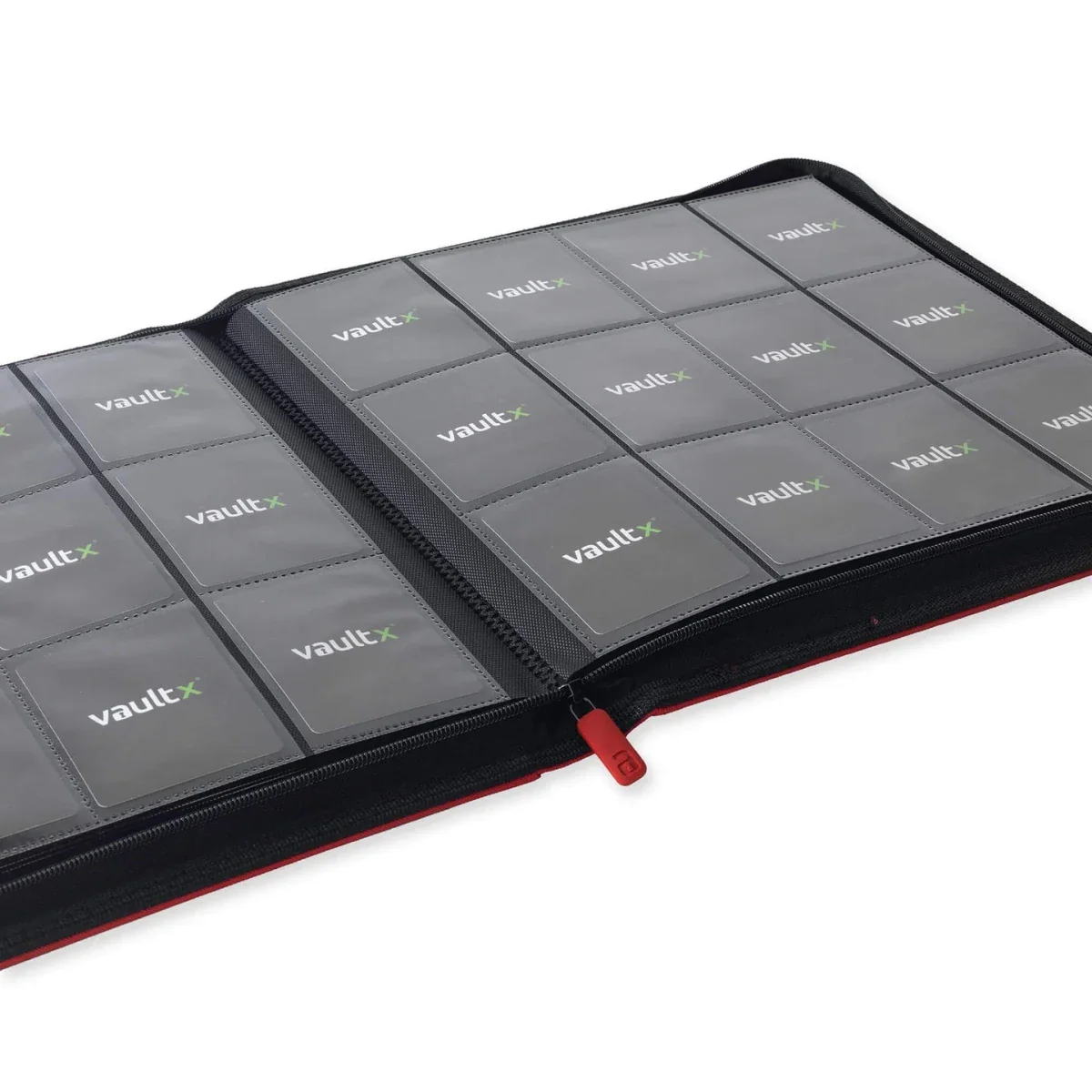 VaultX Exo-Tec Zip Binder - 12 Pocket XL - Red - Image 2