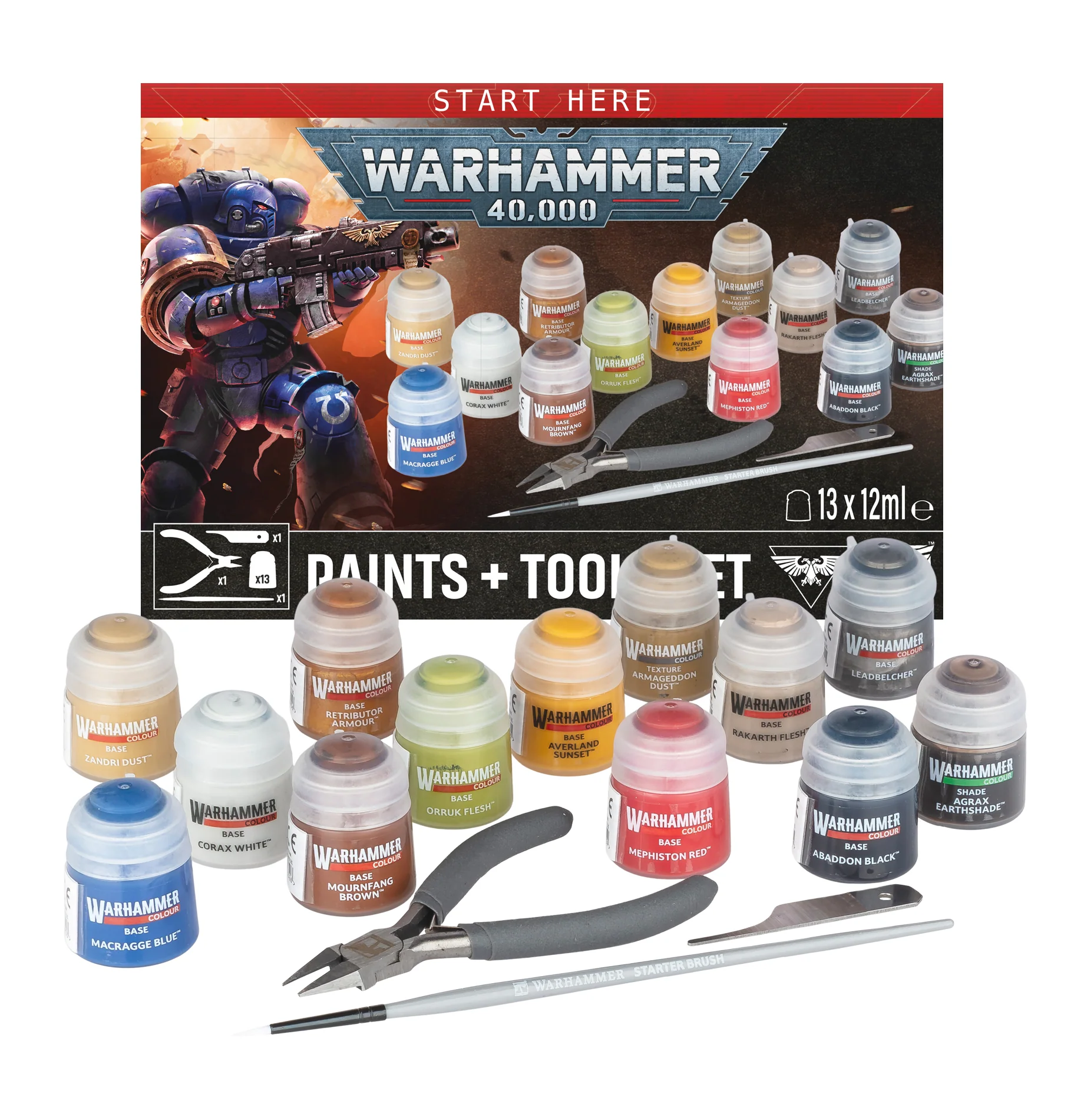 Warhammer 40,000: Paints + Tools Set (11th Edition) - Image 2
