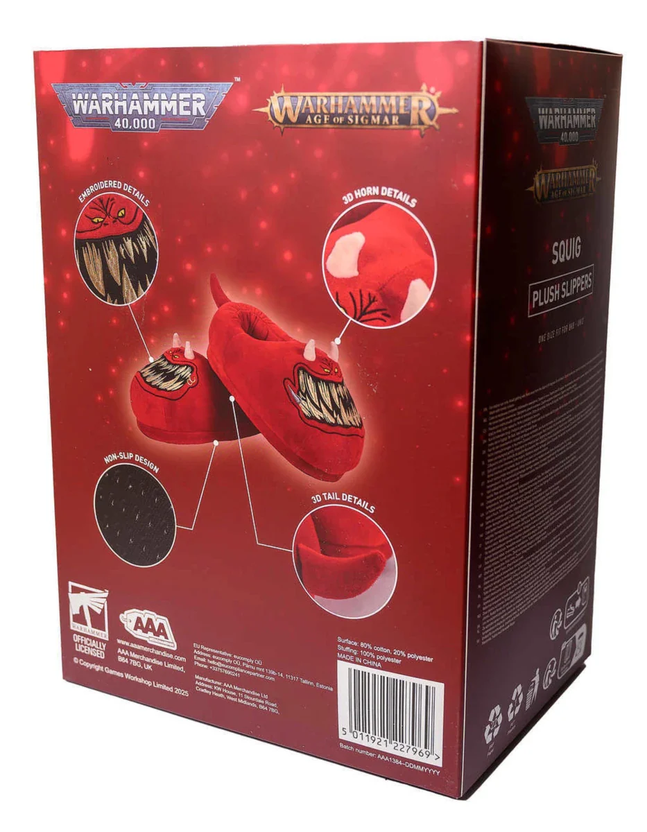 Warhammer 40000: Red Squig Slippers - Image 7