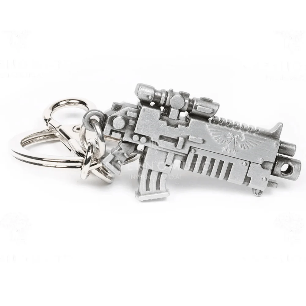 Warhammer 40k Metal Bolter Keychain