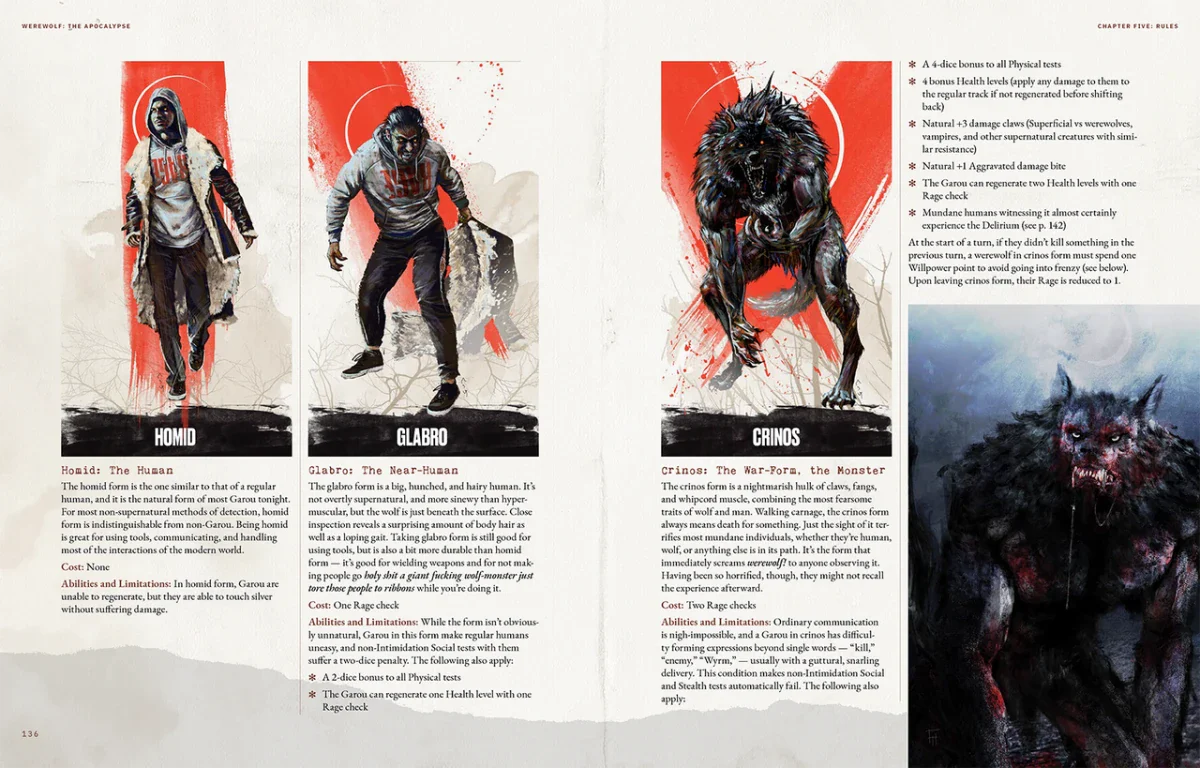 Werewolf The Apocalypse (5th Edition Core Rulebook) - Image 19