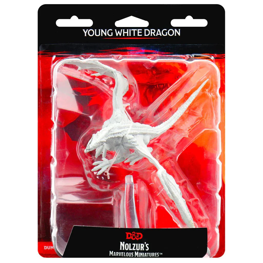 Young White Dragon: D&D Nolzur's Marvelous Unpainted Miniatures (W9)